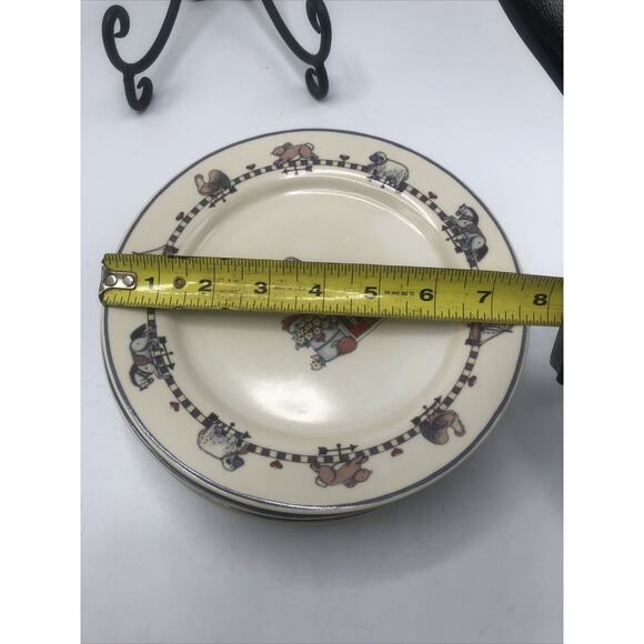 6 International Tableworks Windy Hill by Susan Winget 7.5" Luncheon Plates SET - Picture 10 of 10